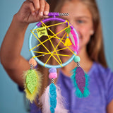Craft-tastic — Dream Catchers — Arts and Crafts Kit for Kids — Make 2 Colorful Dream Catchers — for Ages 8+, Brown