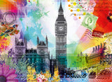 Ravensburger London Postcard 500-Piece Jigsaw Puzzle for Adults | Vibrant & Unique London Scene | Perfect Interlocking Fit | Long-Lasting Quality | Ideal for Ages 12 & Up