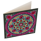 Crystal Art Diamond Painting Card Kit - Mandala- Create Your Own 7"x7" Card Kit - for Ages 8 and up