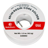 SNPB 60/40 ROSIN-CORE SOLDER 0.062" DIAMETER (1.5OZ)