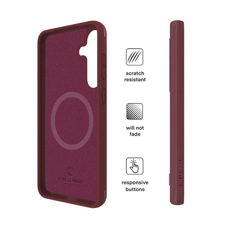 VELVET CAVIAR -  Samsung Galaxy S25 - Burgundy 1990 Phone Case