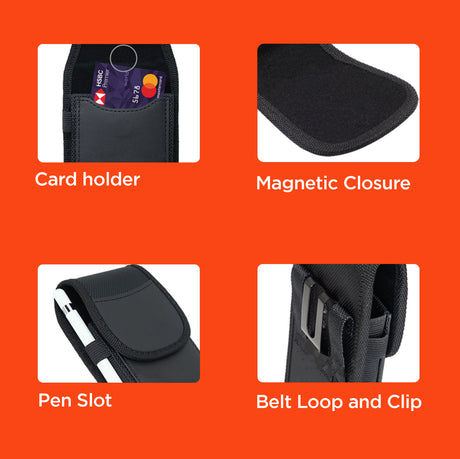 xBase Universal Phone Pouch Belt Clip w/Keychain - Extra Large - image 4