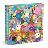 Mudpuppy - Blooming Bunnies 500 Piece Foil Family Puzzle