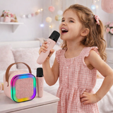 Funky Rico Inc - Kids Karaoke Machine with 2 Wireless Microphones and LED-BG