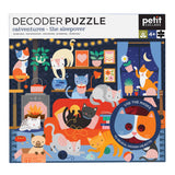 Petit Collage - Catventures - The Sleepover: 100-Piece Decoder Puzzle