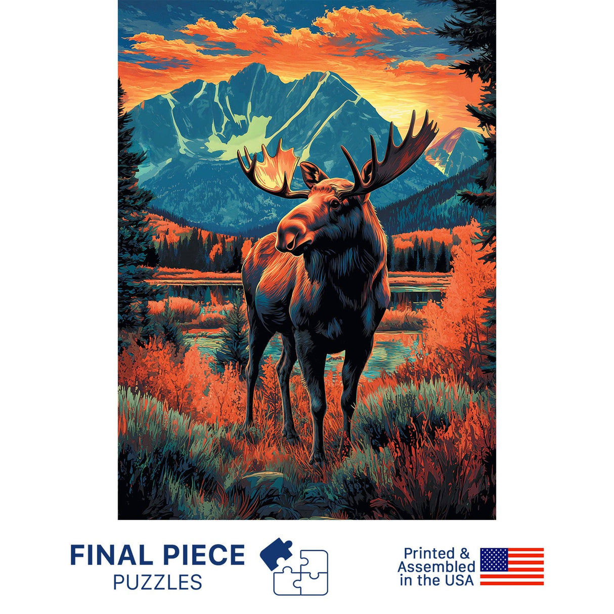 Final Piece Puzzles - No. 27 - Mountain Moose - 500 Piece