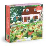 Galison - Cottage Wildflowers 1000 Piece Puzzle in a Square Box