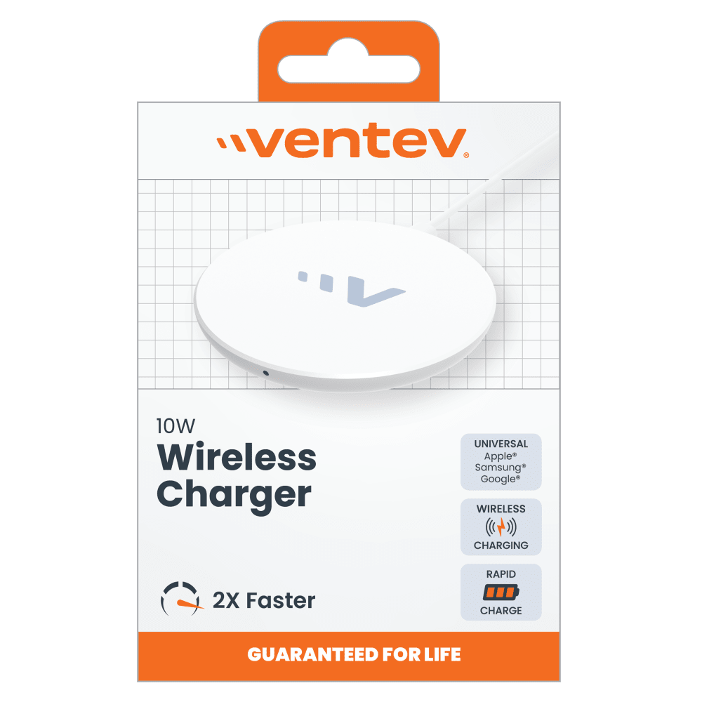 Ventev - ULTRAFAST 10W Wireless Charging Pad - White
