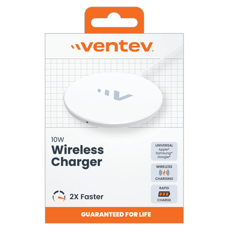 Ventev - ULTRAFAST 10W Wireless Charging Pad - White