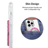 VELVET CAVIAR - Magnetic Phone Ring & Stand - Pink Ruby Leopard