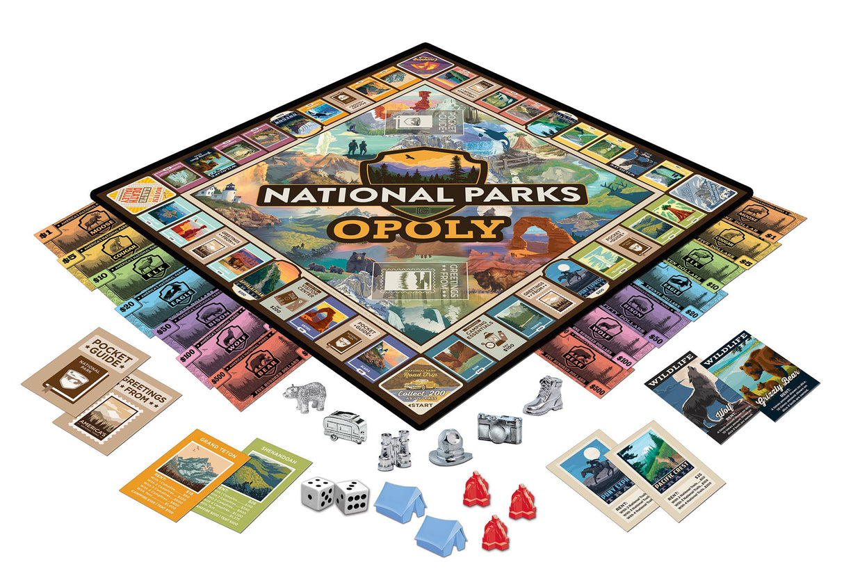 Masterpieces Puzzles - National Parks Opoly Board Game