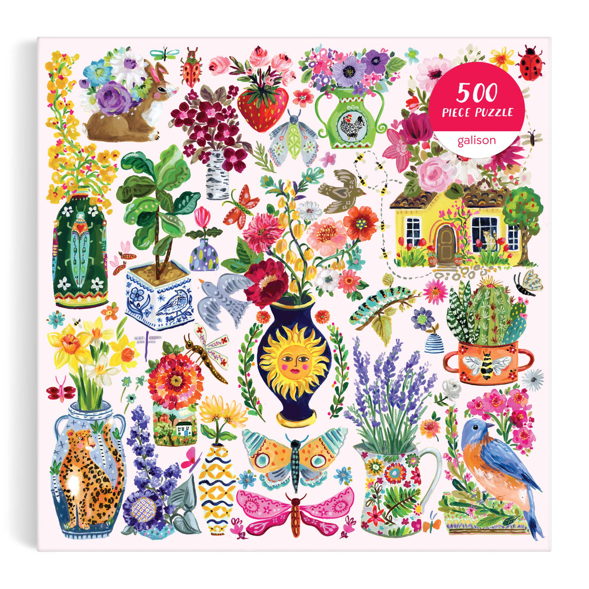 Galison - Buzzy Bouquets 500 Piece Puzzle