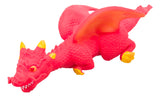 Toysmith - 10" Dragon Stretchy, Assorted Colors, Tactile Fun