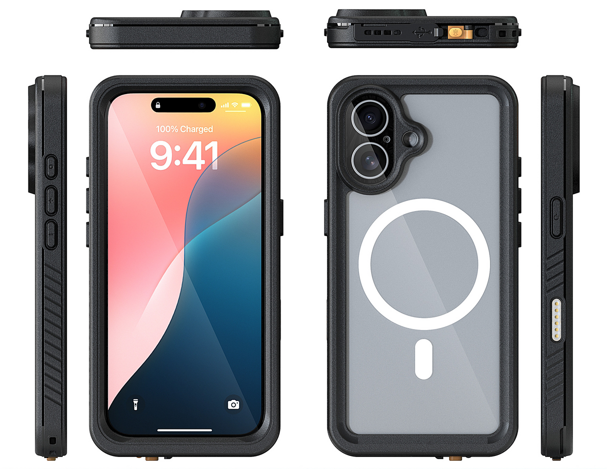 xBase iPhone 17 (6.1) -Waterproof MagSafe Compatible Case w/Wrist Strap