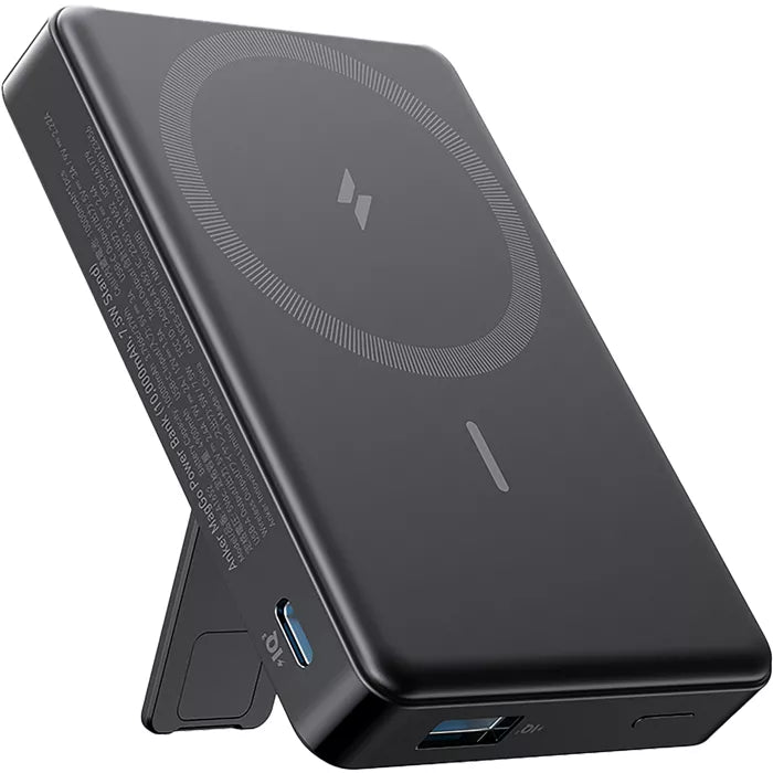 Anker - Maggo Power Bank With Stand 10,000 Mah 7.5w - Black