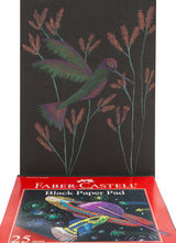 Faber-Castell Black Paper Pad - 25 Sheets of 9" x 12" Paper