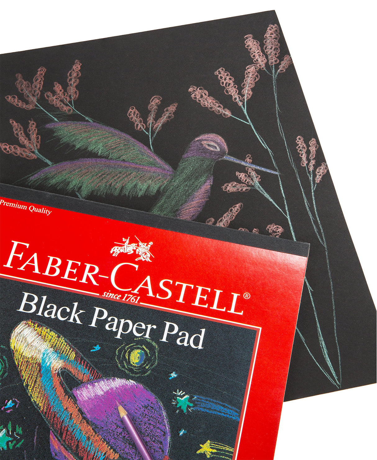 Faber-Castell Black Paper Pad - 25 Sheets of 9" x 12" Paper