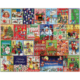 White Mountain Calendar Christmas Puzzles 1000 Pieces Winter Collage Jigsaw Puzzle for Adults and Family