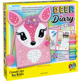 Creativity for Kids Deer Diary - Diary with Lock for Kids - 100 Page Writing Journal with Accessories