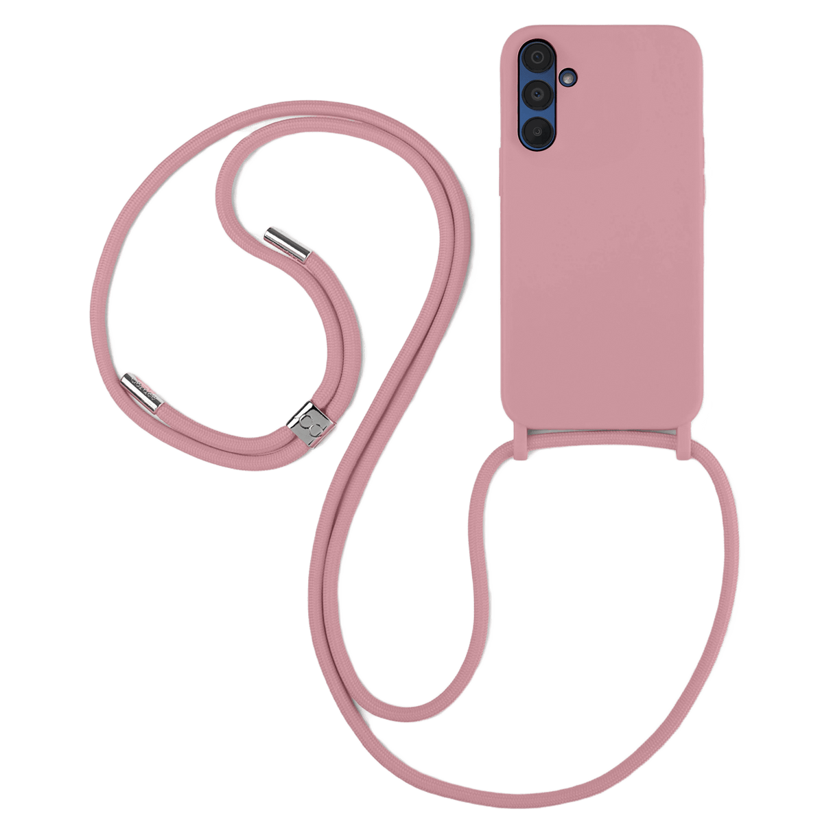 Ampd - Real Feel Tpu Crossbody Strap Case For Samsung Galaxy A15 5g - Mauve