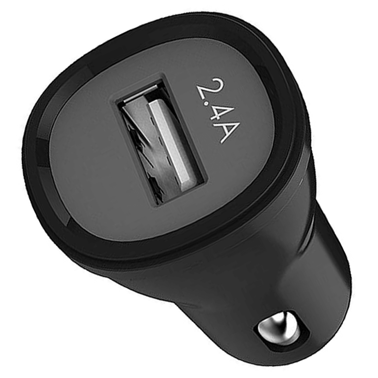 Ampd - Single Port Car Charger Adapter 5v 2.4a - Black