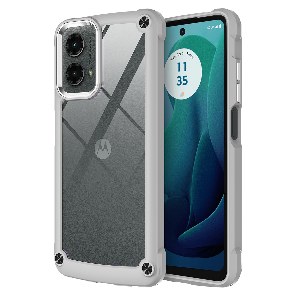 Ampd - Acrylic Durabump Case For Motorola Moto G 5g (2024) - Grey