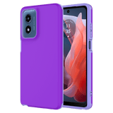 Ampd - Dual Layer Soft Touch Classic Slim Case For Motorola Moto G Stylus 5g (2024) - Purple