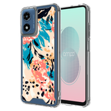 Ampd - Tpu / Acrylic Hd Print Case For Motorola Moto G Stylus 5g (2024) - Floral Blue Pattern