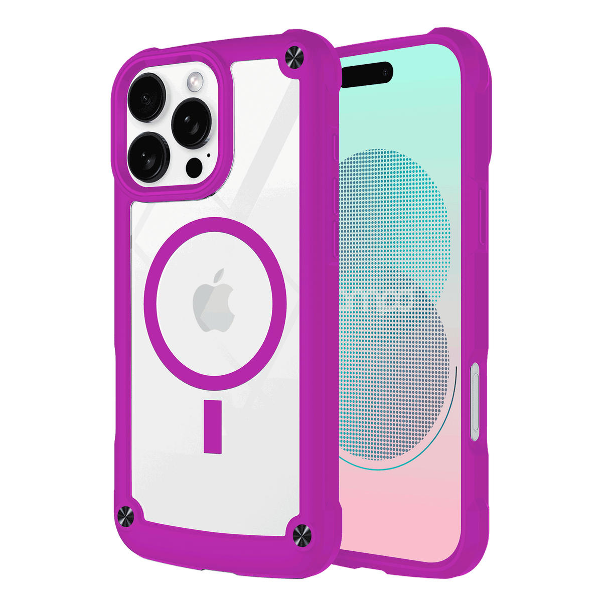 Ampd - Durabump Magsafe Case For Apple Iphone 16 Pro - Purple