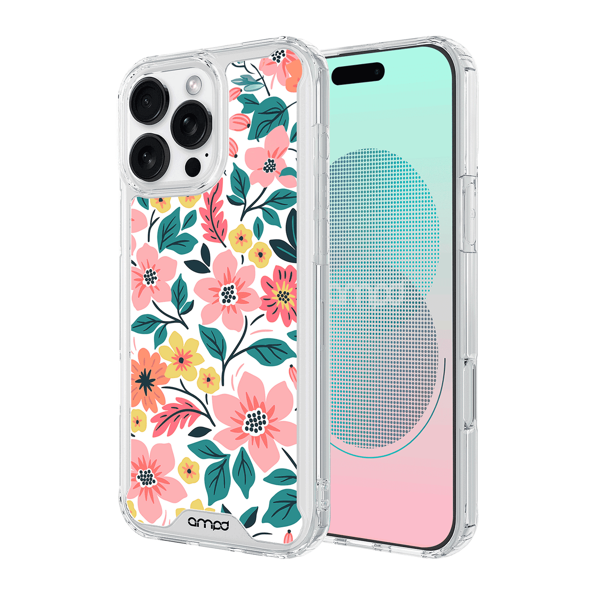 Ampd - Tpu / Acrylic Hd Print Magsafe Case For Apple Iphone 16 Pro - Wildflower