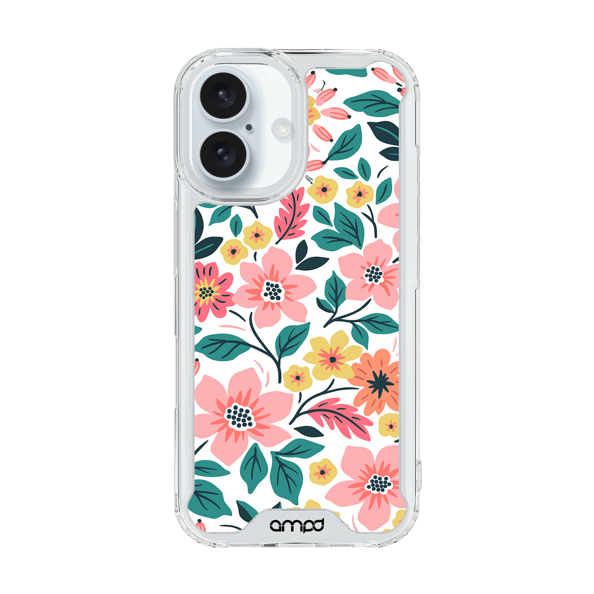 Ampd - Tpu / Acrylic Hd Print Magsafe Case For Apple Iphone 16 Plus - Wildflower