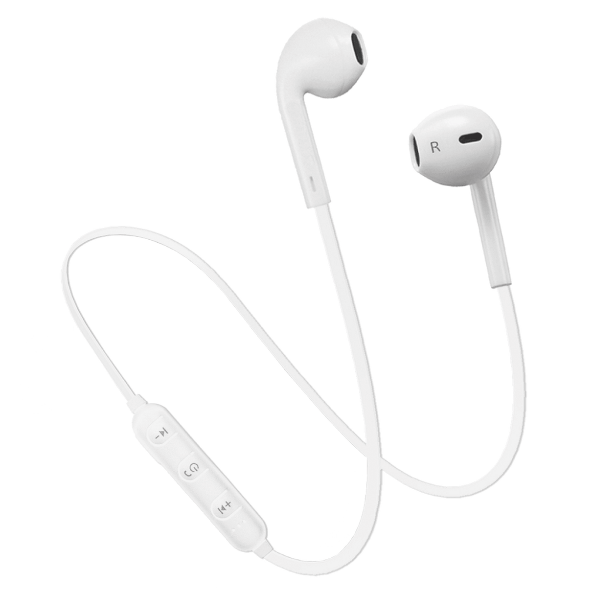 Ampd - Sport Fit In Ear Wired Headphones - White