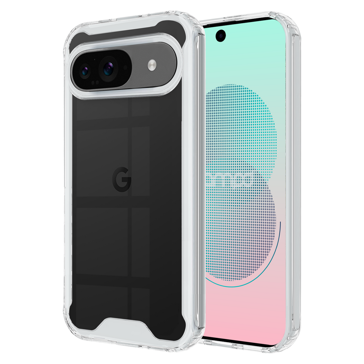 Ampd - Tpu / Acrylic Crystal Clear Case For Google Pixel 9 / Pixel 9 Pro - Clear