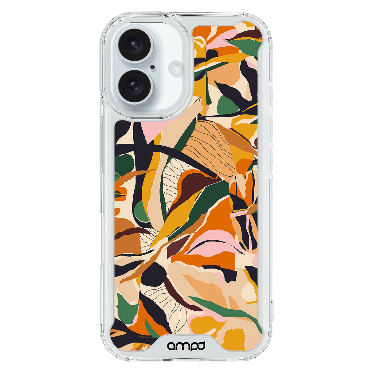 Ampd - Tpu / Acrylic Hd Print Magsafe Case For Apple Iphone 16 Plus - Orange Blossom