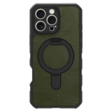 Itskins - Force_r Nylon Magsafe Case For Apple Iphone 16 Pro Max - Olive Green And Black