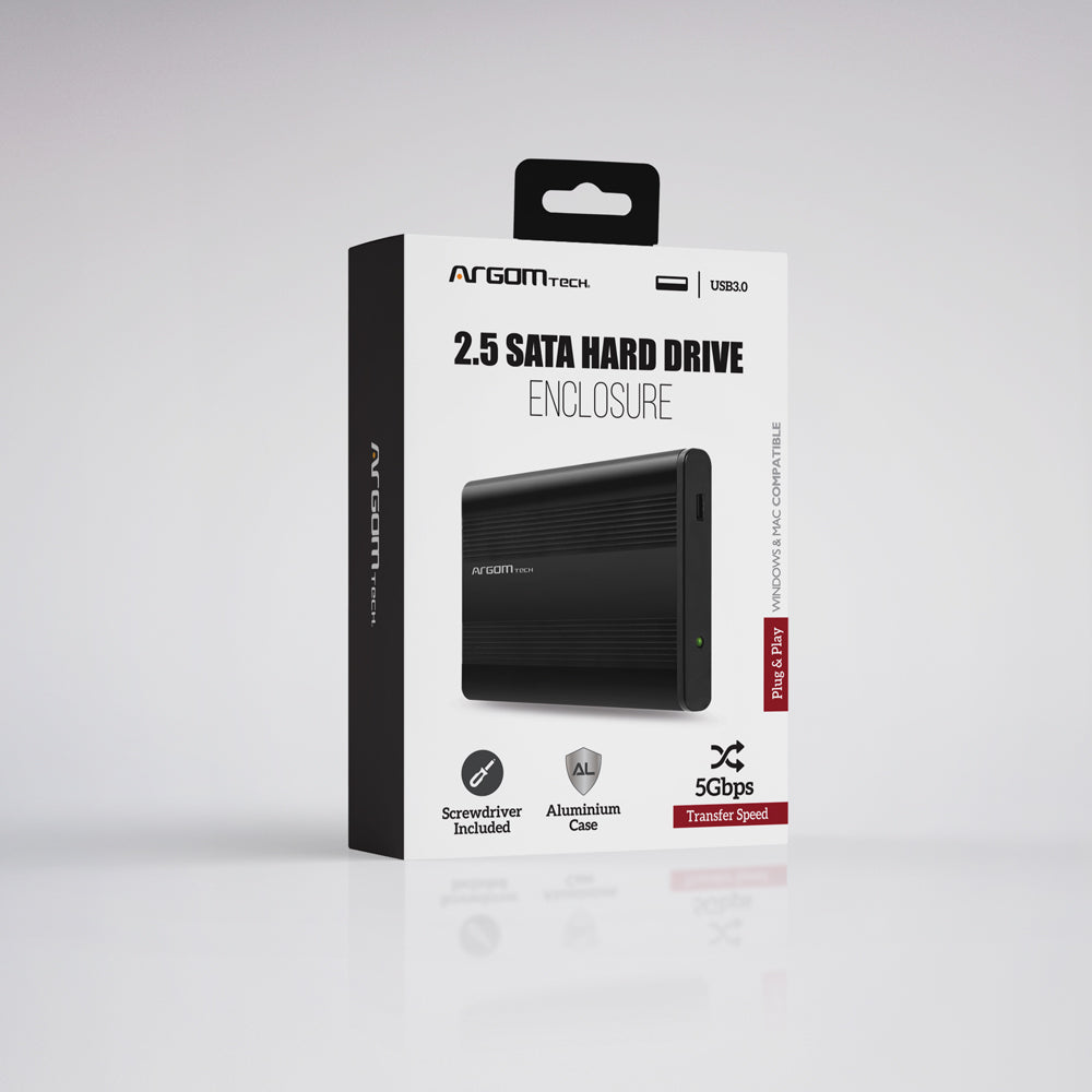 Argom Tech 2.5 SATA Hard Drive Enclosure - retail box