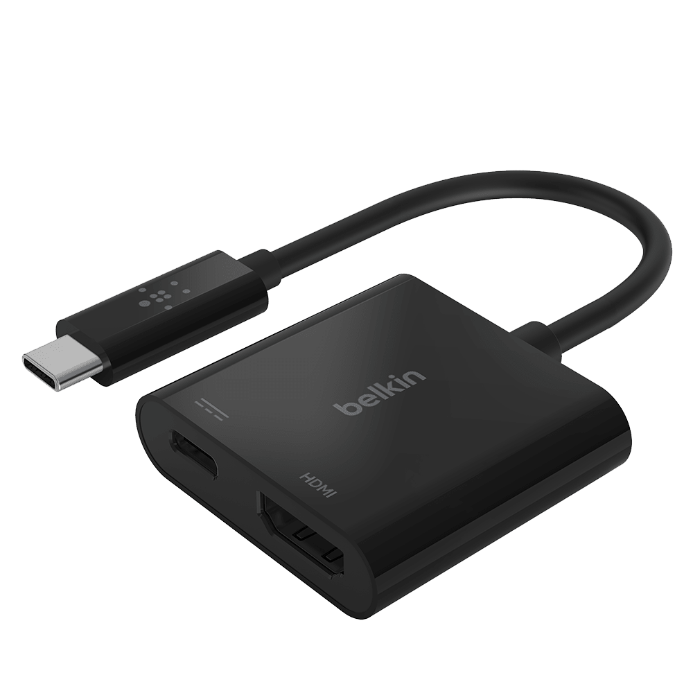 Belkin - Usb C To Hdmi And Charge Adapter 60w - Black