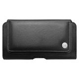 Axs - Universal Leather Phone Pouch With Belt Clip (medium) - Black