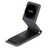 Axs - 3 In 1 Portable Magnetic Charger Stand - Black