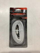 24-FOOT 18AWG PHONO (RCA) SPEAKER WIRE - WHITE