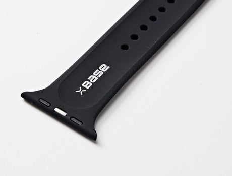 Base Apple Watch Silicone Bands - Large (42/44mm) - Black