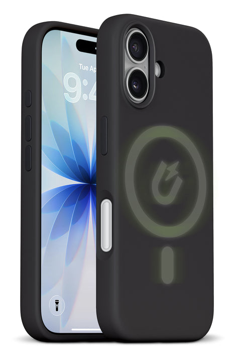 xBase iPhone 17 Liquid Silicone Gel/Rubber MagSafe Compatible Case - Black - image 2