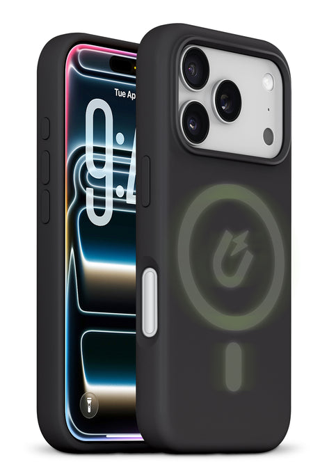 xBase iPhone 17 Pro - Liquid Silicone Gel/Rubber MagSafe Compatible Case - Black - image 2