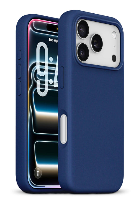xBase iPhone 17 Pro Max - Liquid Silicone Gel/Rubber MagSafe Compatible Case - Blue - image 1