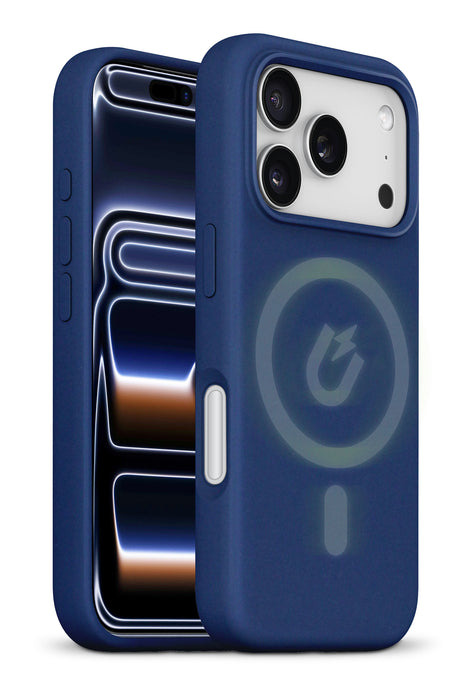 xBase iPhone 17 Pro -Liquid Silicone Gel/Rubber MagSafe Compatible Case - Blue - image 2
