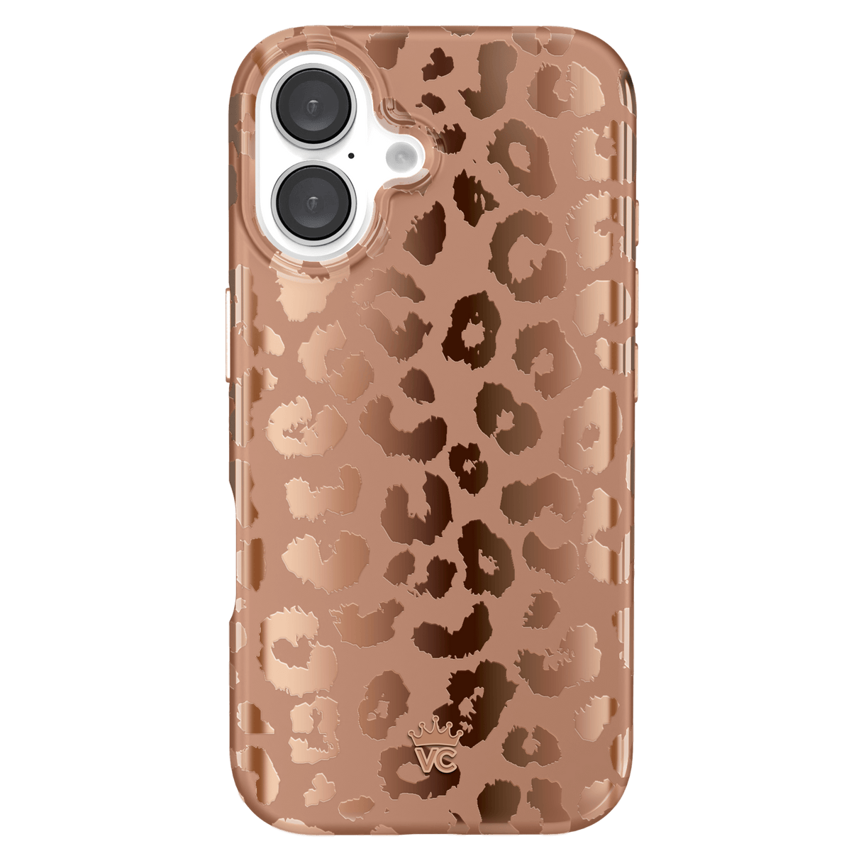 Velvet Caviar - Magsafe Case For Apple Iphone 16 - Bronze Chrome Leopard