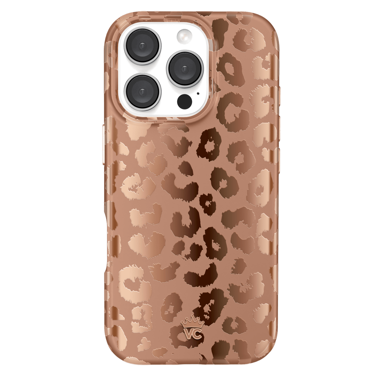 Velvet Caviar - Magsafe Case For Apple Iphone 16 Pro - Bronze Chrome Leopard