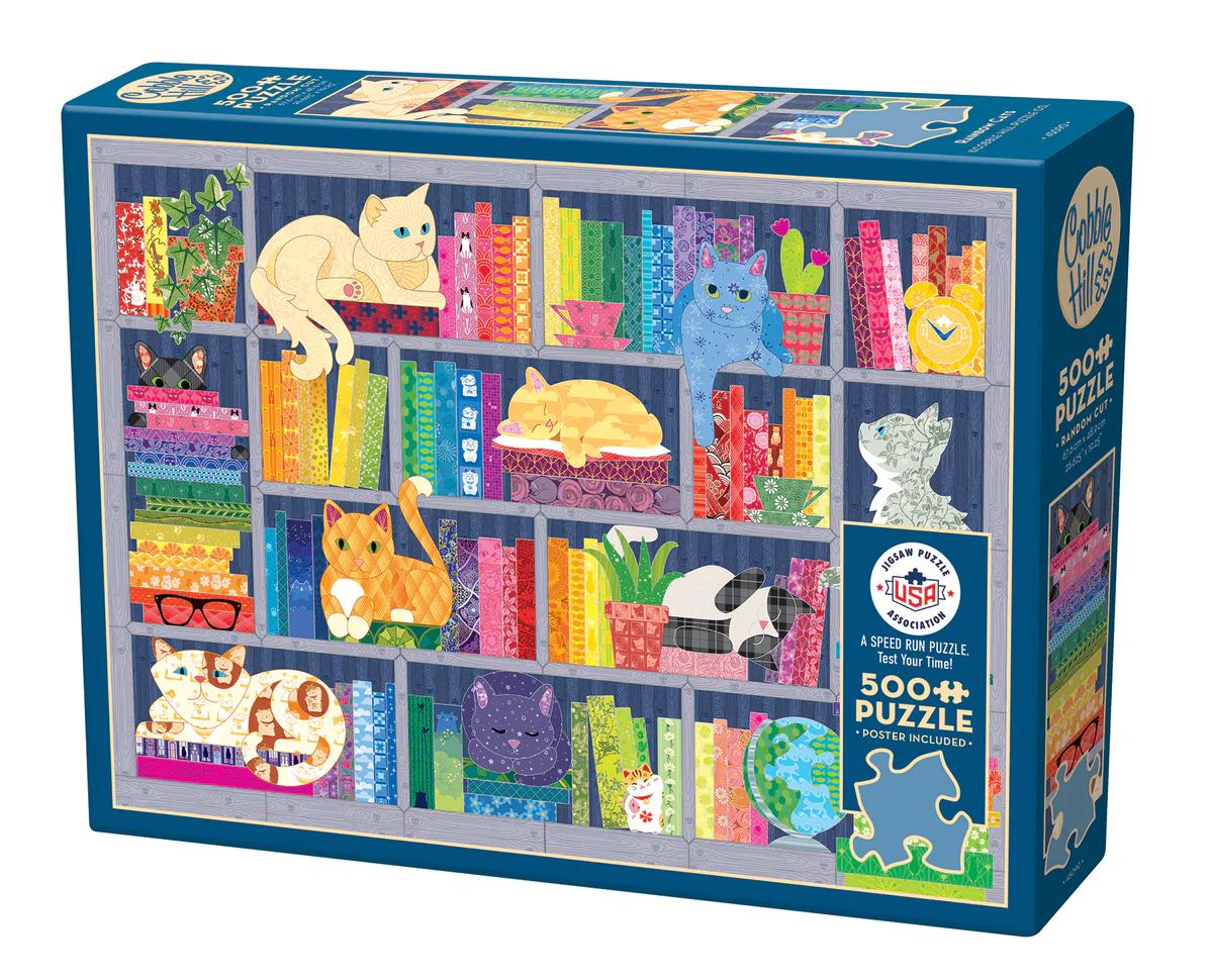 Cobble Hill RAINBOW CATS 500 Piece Puzzle