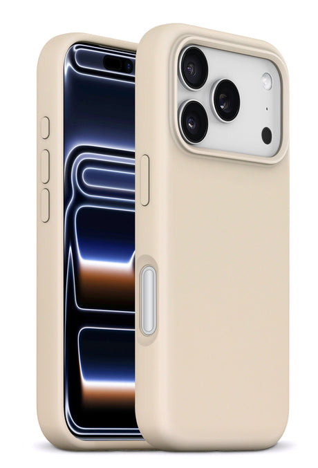 xBase iPhone 17 Pro - Liquid Silicone Gel/Rubber MagSafe Compatible Case - Desert Gold - image 1