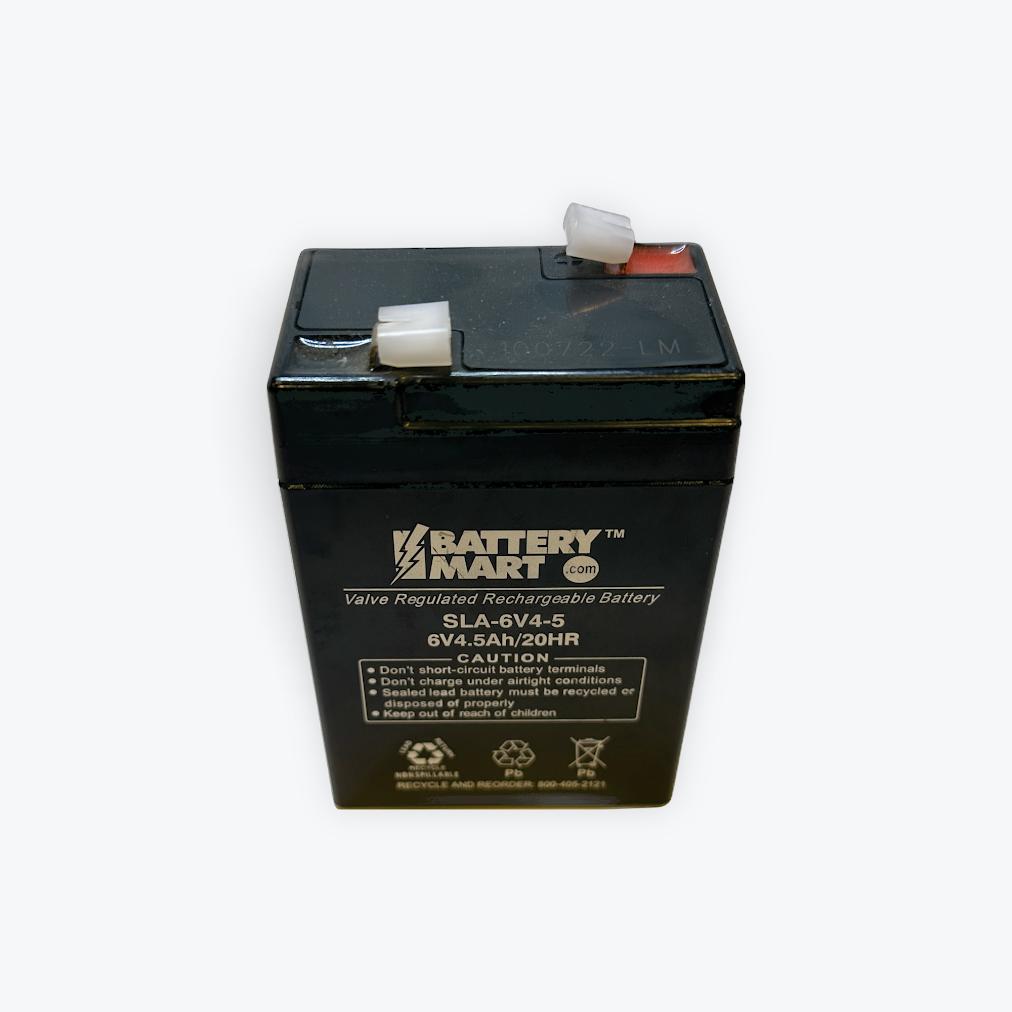 IP POWER IP645-F1, 6V 4.5AH SEALED LEAD ACID RECHARGEABLE BATTERY